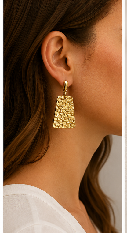 Gold Leaf Tote Earrings
