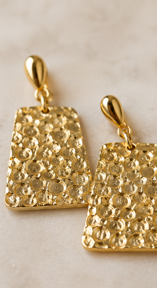 Gold Leaf Tote Earrings